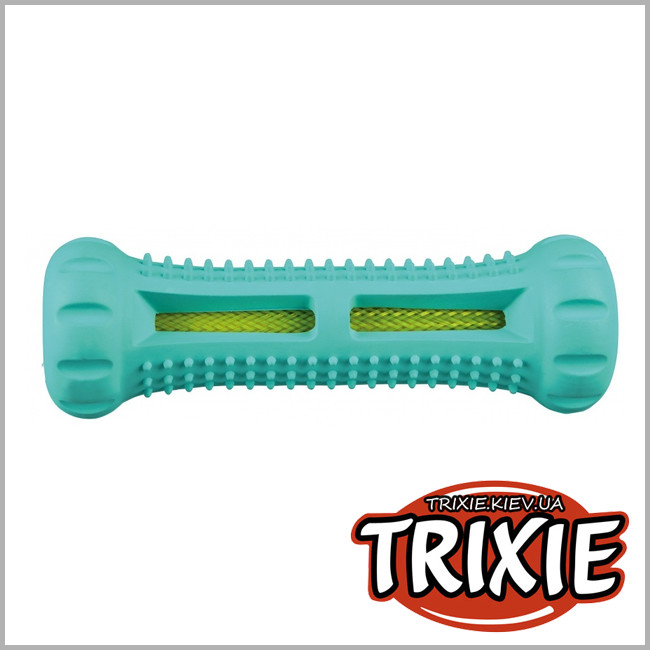 ТРИКСИ Украина - Мятная кость для собак TRIXIE Denta Fun (натуральная резина 14см)