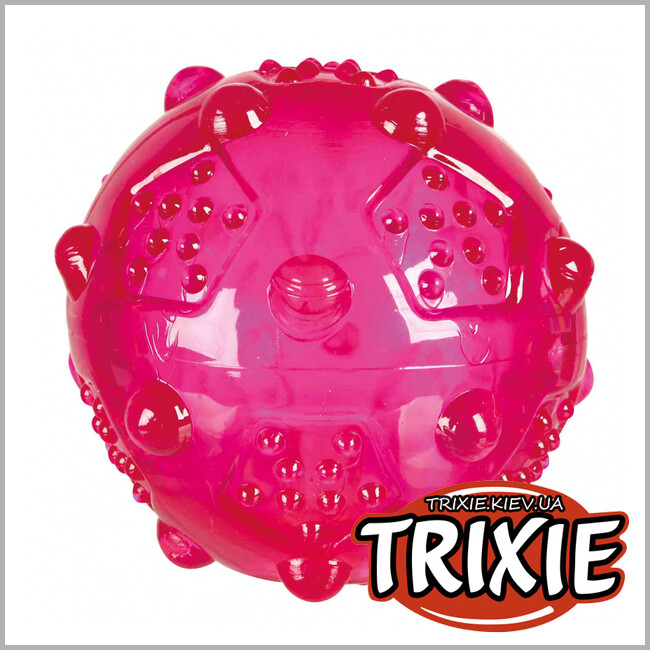 ТРИКСИ Украина - Мяч с шипами со звуком для собак TRIXIE (Каучук TPR 8см)