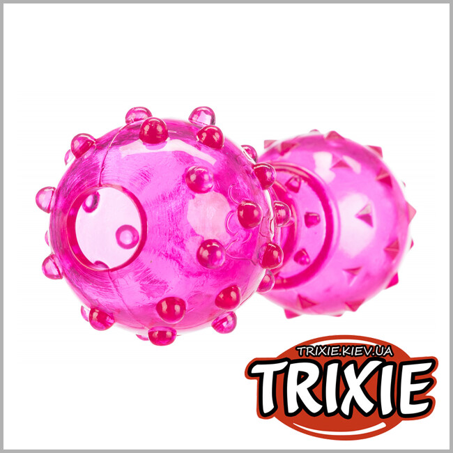 ТРИКСИ Украина - TPR гантель кормушка для собак TRIXIE Dog Activity (Можно наполнить угощением TRP 12см)