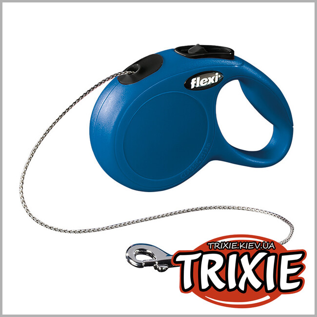 ТРИКСИ Украина - Флекси TRIXIE - New CLASSIC (XS 3м. до 8кг. синий)
