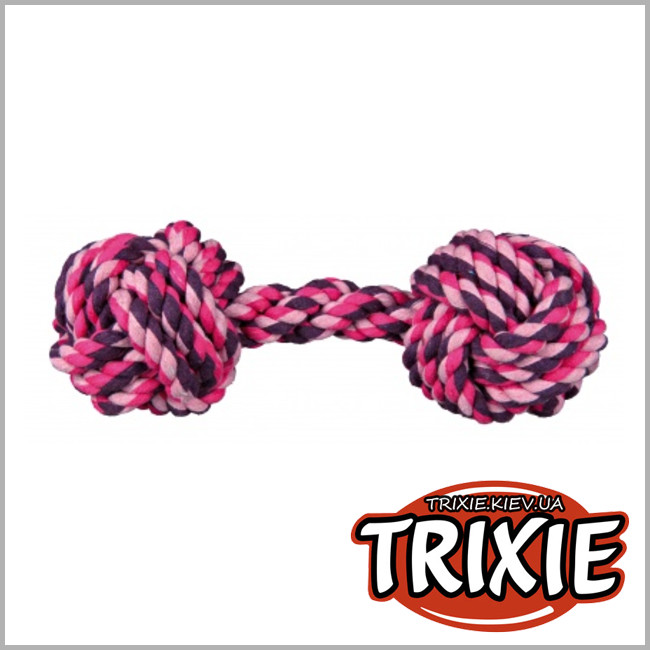 ТРИКСИ Украина - Канат гантель для собак TRIXIE  Denta Fun (20см / 220гр)