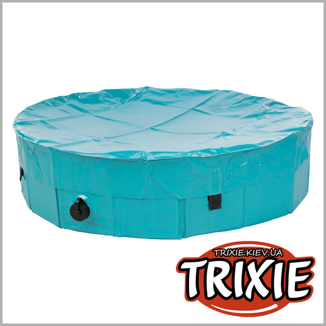 ТРИКСИ Украина - Бассейн для собак, Trixie 39482 120х30см, петроль/серый