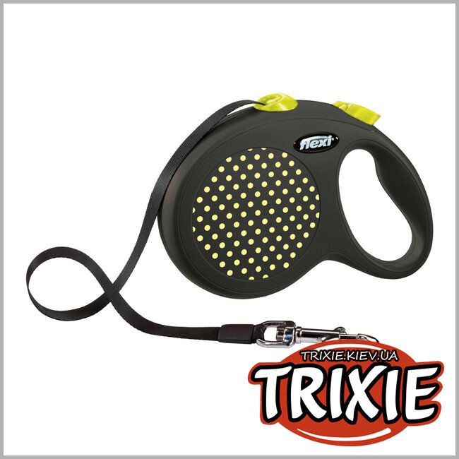 ТРИКСИ Украина - Флекси TRIXIE - DESIGN (5м/до 50 кг, желтый)