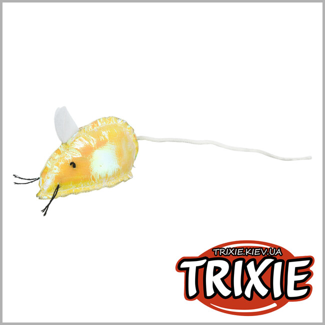 ТРІКСІ Україна - Мишка з блискітками для кішок Trixie (7 см)