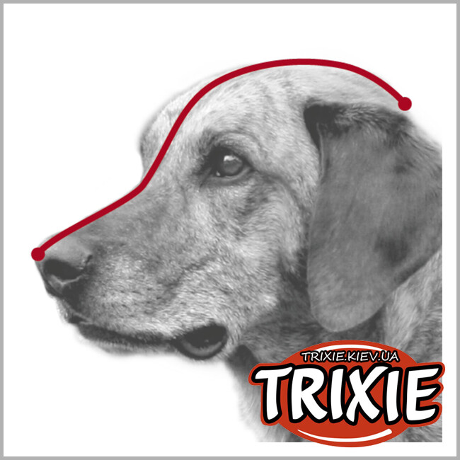 ТРІКСІ Україна - Намордник Trixie 17605для собак чорний пластик M-L 26 см
