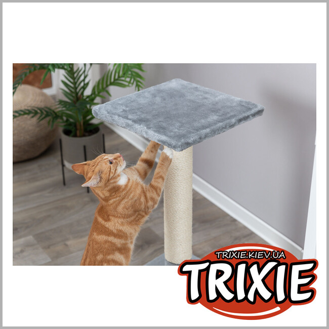 ТРІКСІ Україна - Кігтеточка для кішки TRIXIE - Cat Tree Baena (Колір: сірий)