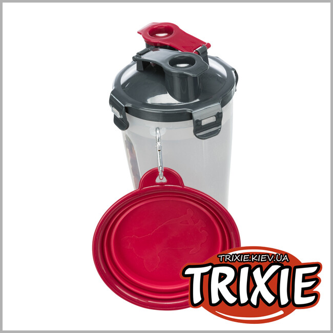 ТРИКСИ Украина - Контейнер д/еды и воды TRIXIE (пластик, 2х0.35л/11х23см)