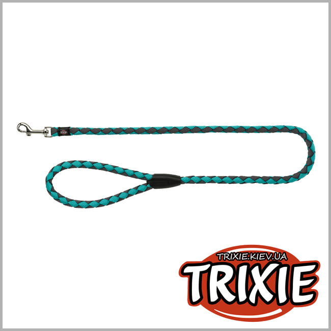 ТРИКСИ Украина - Поводок Cavo-TRIXIE ( Размер L-XL:1м/18м,  океан/графит,  нейлон)