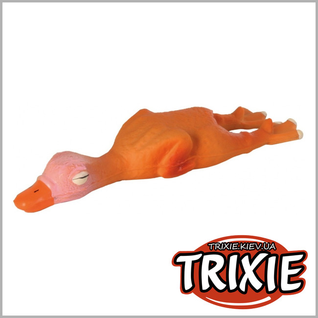 ТРИКСИ Украина - Пищалка игрушка для собак TRIXIE - Утёнок (14.5 см)