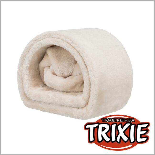 ТРИКСИ Украина - Мягкое место тоннель для кролика TRIXIE  (бежевый плюш 27*21*80 см)