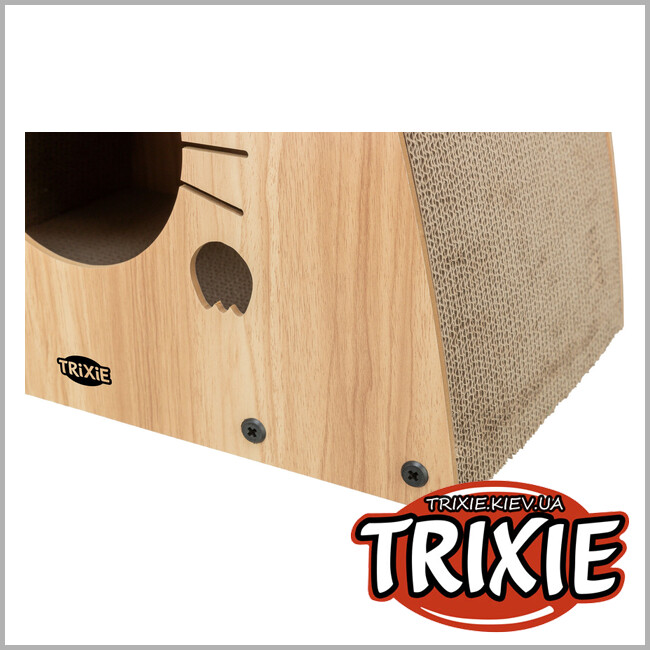 ТРІКСІ Україна - Будиночок-драпак Trixie 48025 (МДФ), 48х48х28см, світло-коричневий