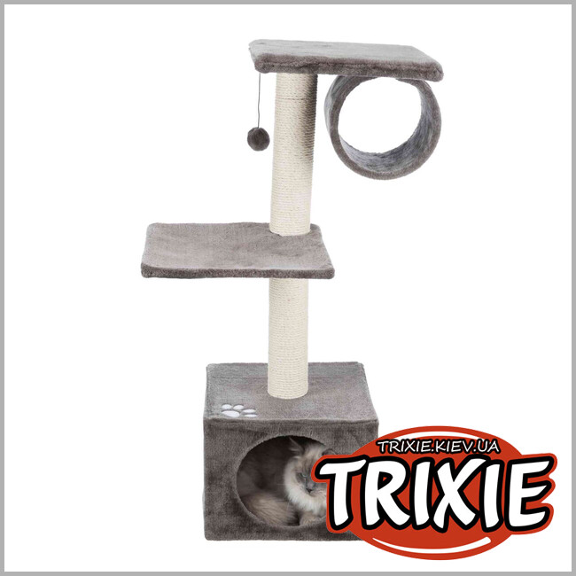 ТРИКСИ Украина - Домик-драпак для котов Trixie 43952 "San Fernando", 106см, платиновый