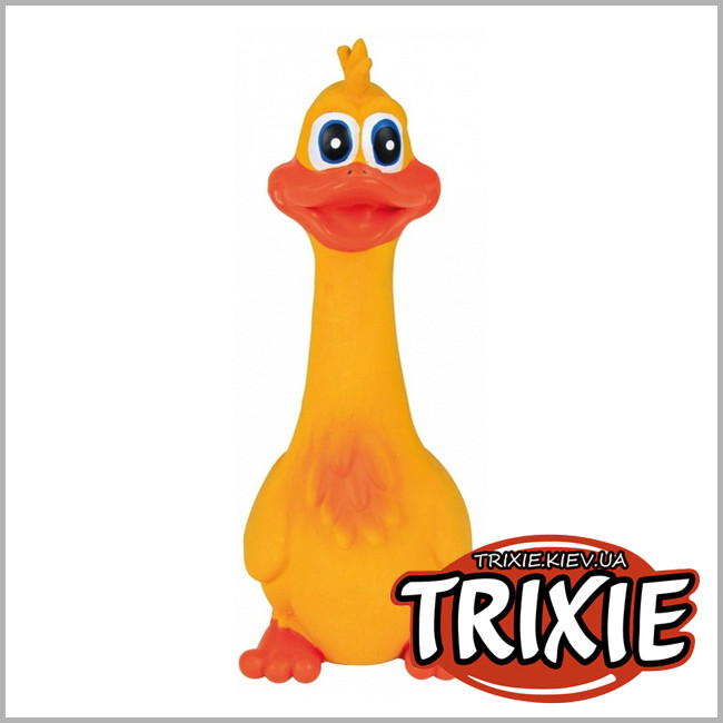 ТРИКСИ Украина - Игрушка с оригинальным звуком для собак TRIXIE Утёнок (с оригинальным звуком 20см)