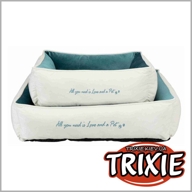 ТРИКСИ Украина - Лежак Pets Home Trixie (60х50 см  крем/бирюза)