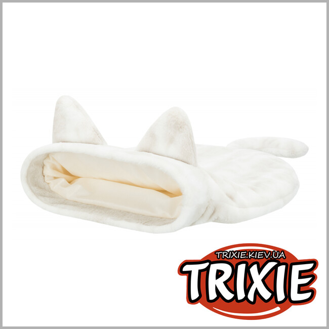 ТРИКСИ Украина - Лежак-пещера Nelli-TRIXIE (54х23х65см, белый/серо-коричневый)