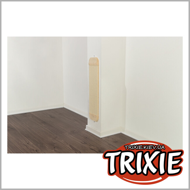 ТРІКСІ Україна - Драпак-дошка для котів Trixie 4342 XL з плюшем,18х78см, натурал/беж