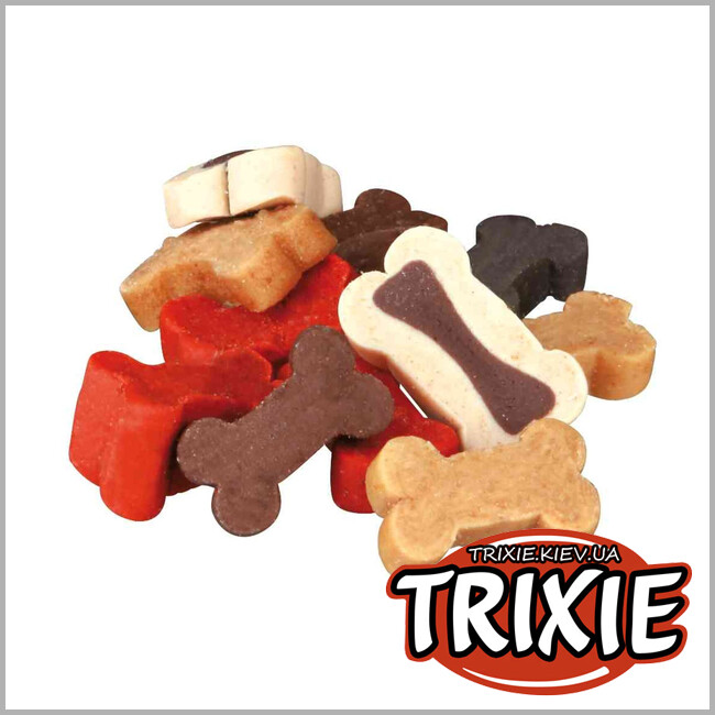 ТРИКСИ Украина - Лакомство для собак Trixie 31496 Soft Snack Bony Mix говядина, баранина, лосось, курица 500г