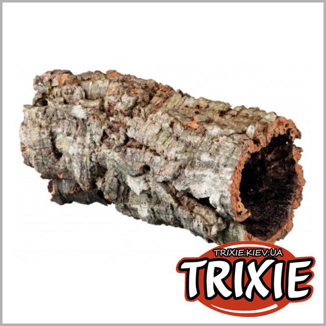 ТРІКСІ Україна - Пробковий тунель для рептилій та гризунів Trixie Cork Tunnel (до 14см/40см, 1шт)