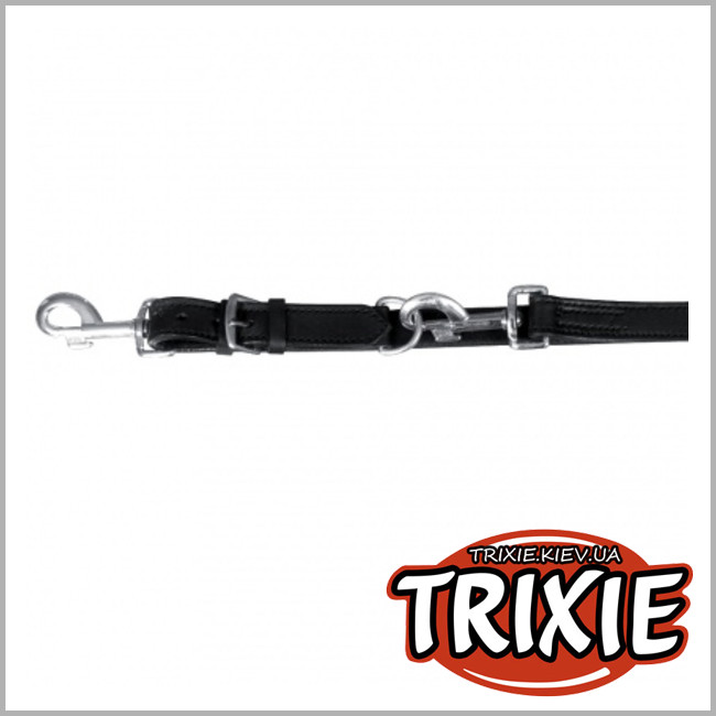 ТРИКСИ Украина - Поводок кожаный для собак TRIXIE (Цвет:черный)