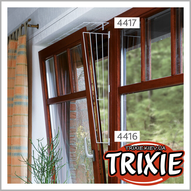 ТРИКСИ Украина - Защитная решетка для окна Trixie Protective Grille for Windows (металл 62 * 16/8 см)