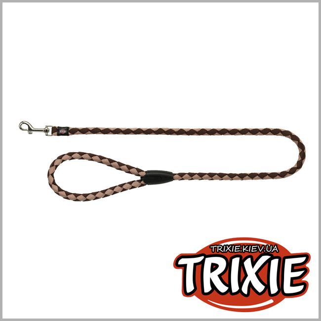 ТРИКСИ Украина - Поводок Cavo-TRIXIE (Размер L-XL: 1м/18м, мокка/карамель,  нейлон)