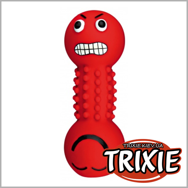 ТРИКСИ Украина - Гантель Смайл  Trixie Smile (латекс со звуком 19см)