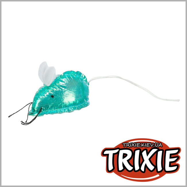 ТРІКСІ Україна - Мишка з блискітками для кішок Trixie (7 см)