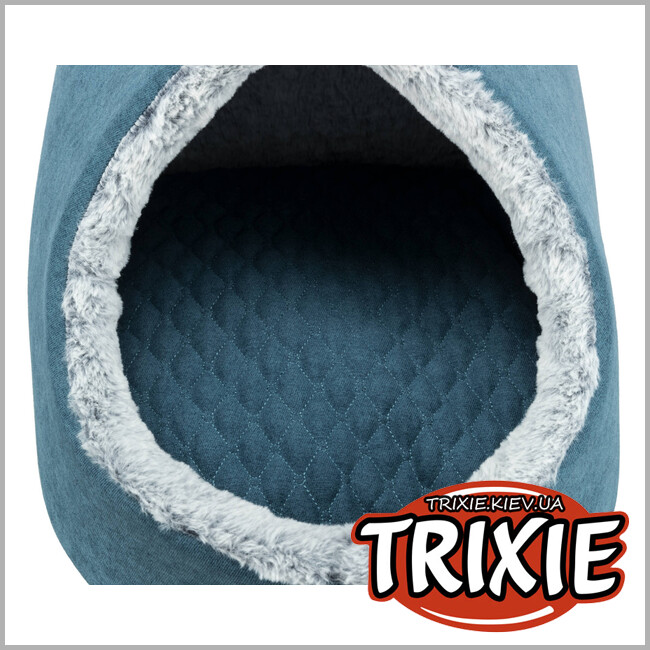 ТРИКСИ Украина - Лежак-пещера Trixie Tonio vital (35*30*40см  петроль/бело-серый)