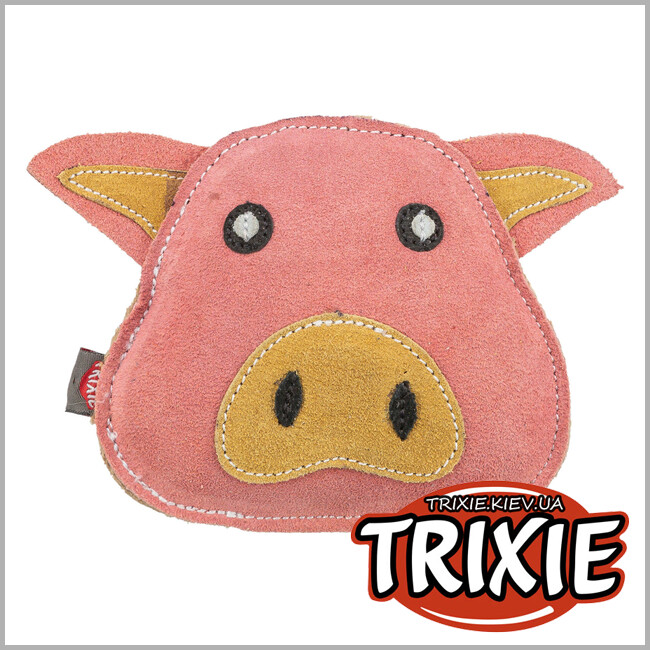 ТРИКСИ Украина - Игрушка для животных Trixie 35990 "Свинья" (кожа), 19см