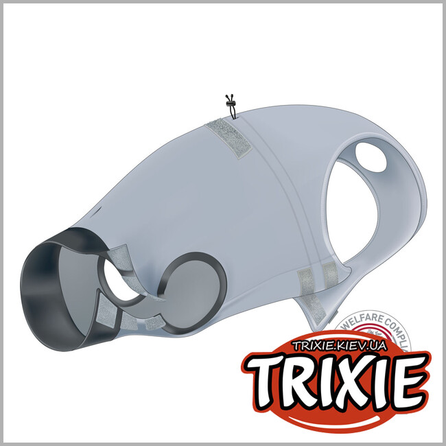 ТРИКСИ Украина - Защитная попона для собак Trixie 19537 для собак, L: 55 см, серый