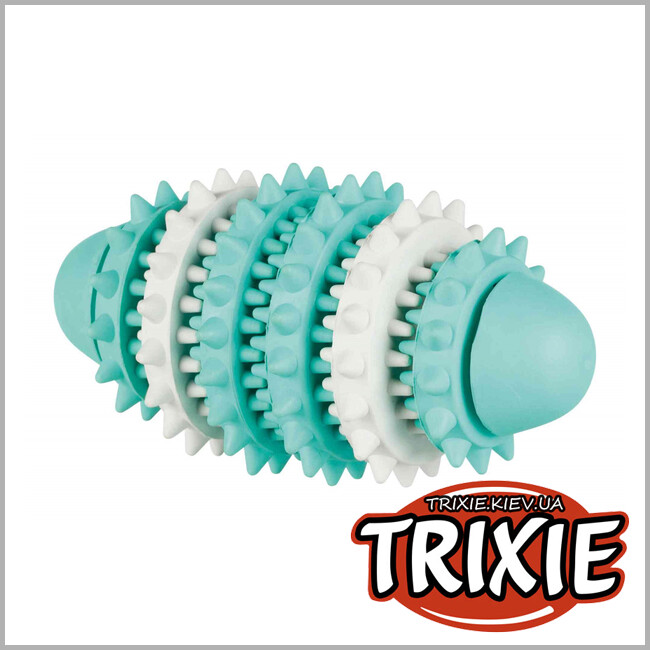 ТРИКСИ Украина - Для зубов массажный мяч Trixie DentaFun Rugby Ball (резина 15см)