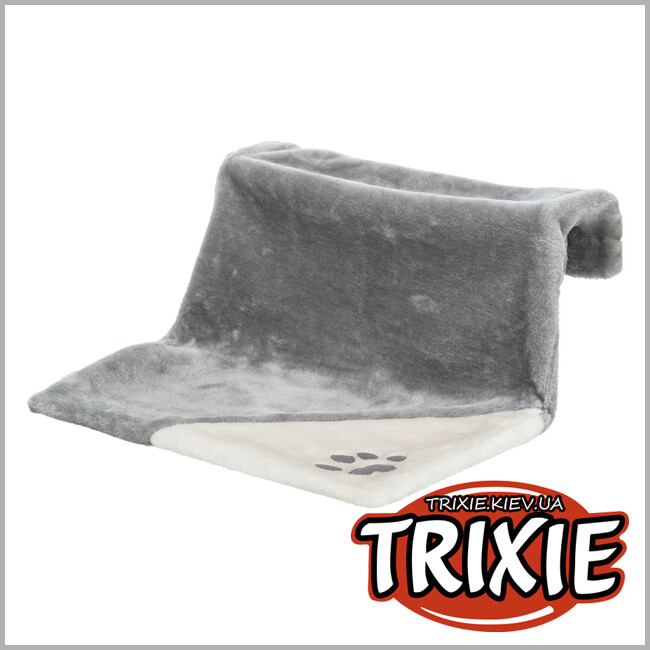 ТРИКСИ Украина - Гамак на радиатор Trixie 43207 (плюш), 45х24х31см, серый/светло-серый
