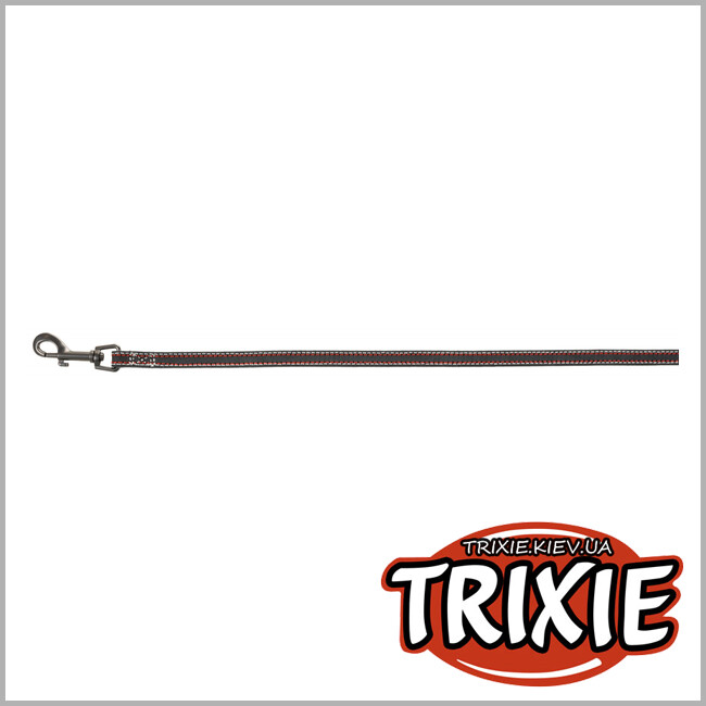 ТРИКСИ Украина - Поводок Native-TRIXIE ( Размер S–M: 1.00м/15мм, антрацит, кожа)