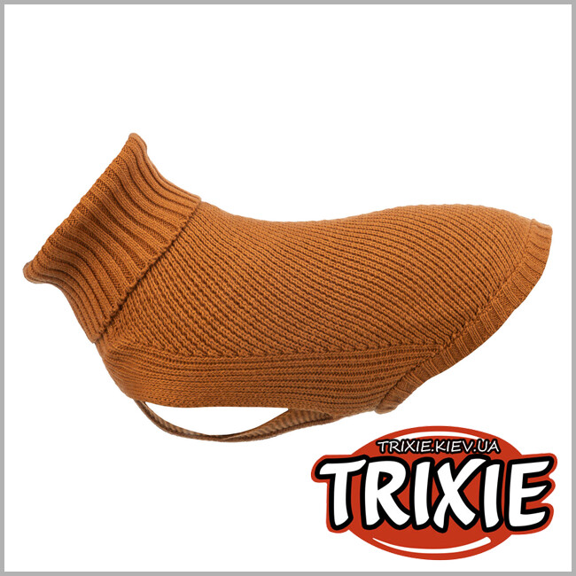 ТРИКСИ Украина - Пуловер для собак Trixie 680157 CityStyle "Berlin", М: 50см, ржавчина