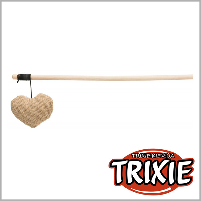 ТРИКСИ Украина - Удочка с сердцем TRIXIE (дерево/ткань, 35 см)