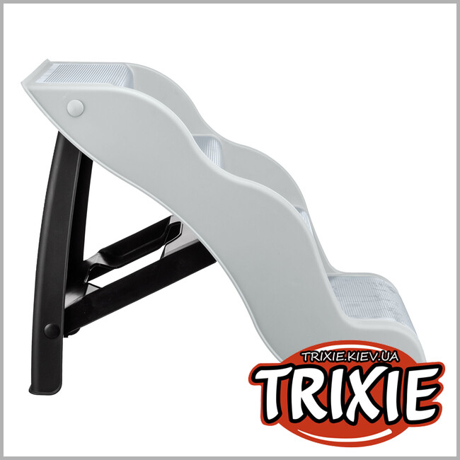 ТРИКСИ Украина - Лестница легкая Trixie 39469 (пластик), 38.5х60х79см, светло-серый