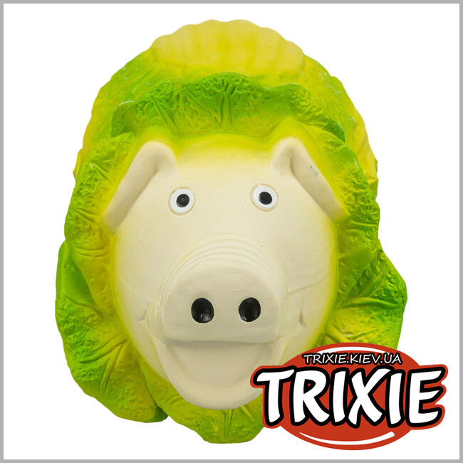 ТРИКСИ Украина - Игрушка для собак Trixie 35522 Капустная свинка латекс 23 см светло-зеленая.