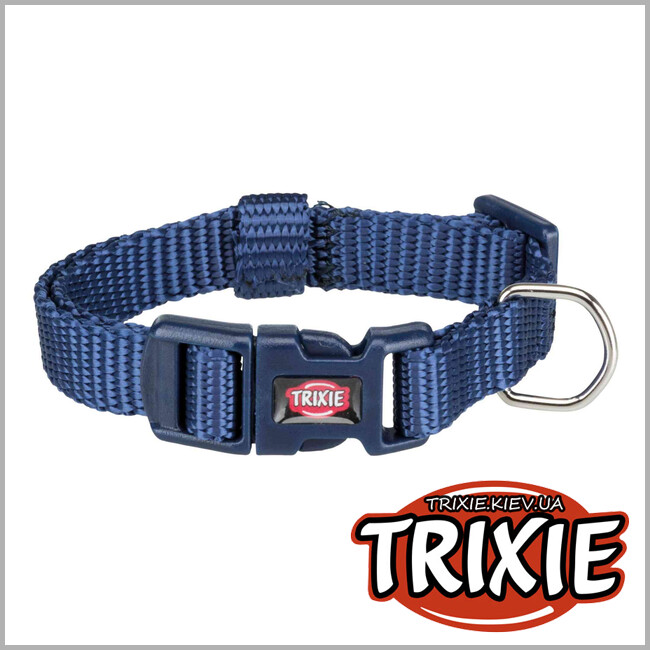 ТРИКСИ Украина - Ошейник Premium-TRIXIE  (нейлон 15–25см/10мм, индиго)