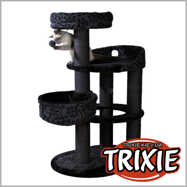 ТРИКСИ Украина - Домик драпак для кошки TRIXIE Filippo (114cm черный/антрацит)