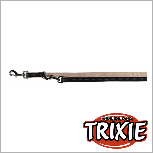 ТРИКСИ Украина - Регулируемый поводок для собак TRIXIE - Elegance(Размер XS-S:2,15м/10мм, Цвет:черный, нейлон)