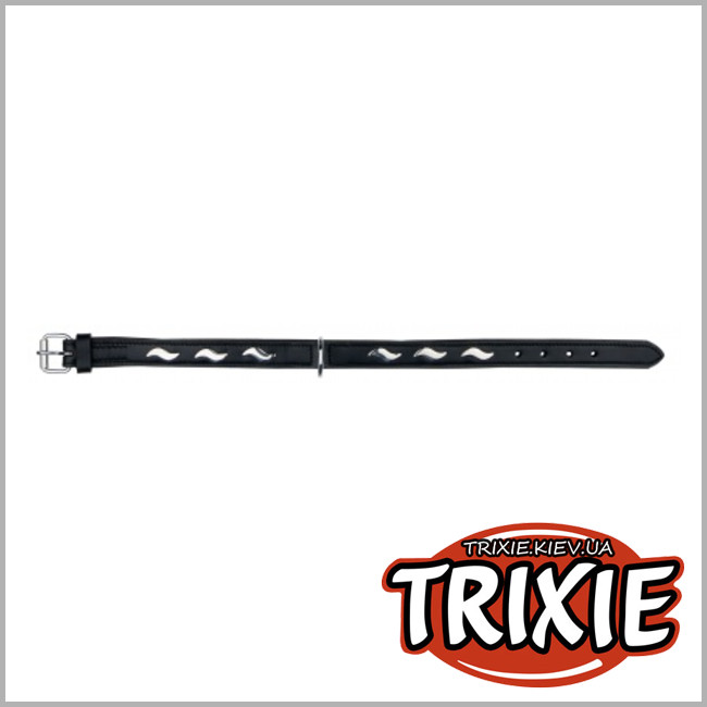 ТРИКСИ Украина - Ошейник кожаный для собак TRIXIE (Размер:48-56cм/30мм)