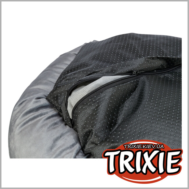 ТРИКСИ Украина - Лежак для собак Trixie 37780 "Lionel" (переработанный флис), 50 серый