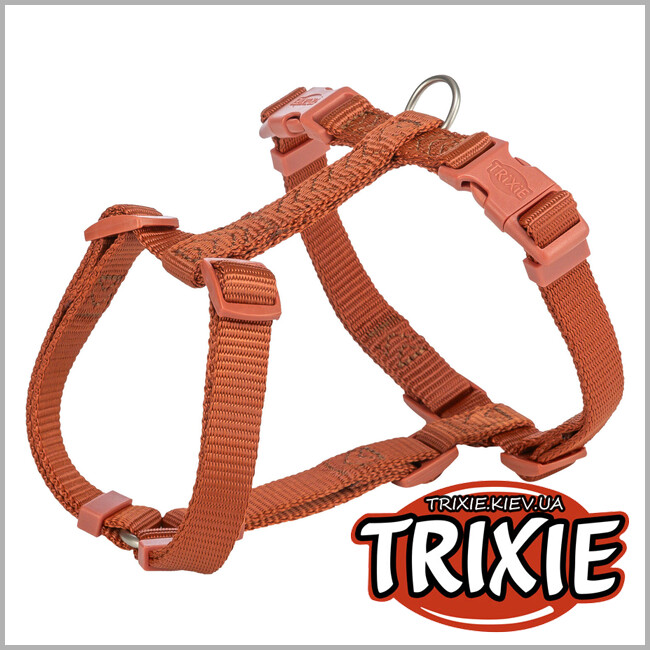 ТРІКСІ Україна - H-шлея для собак Trixie 203230 "Premium", XS-S: 30-44см/10мм, іржа