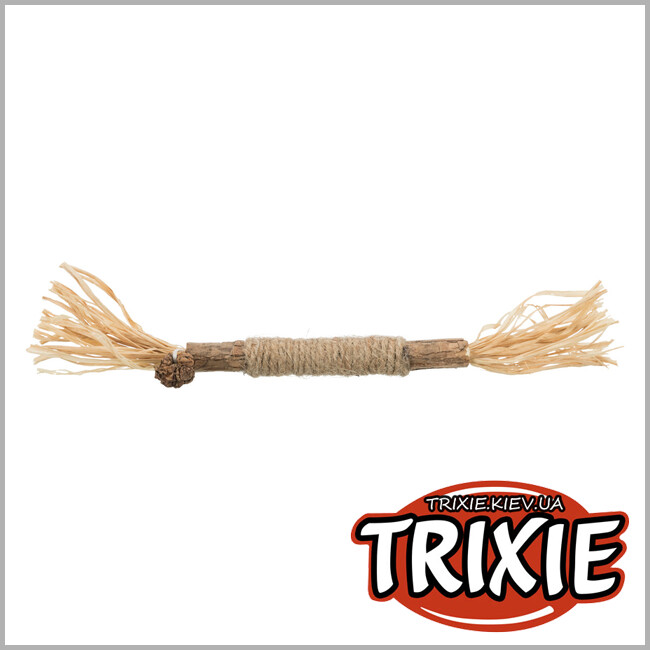 ТРІКСІ Україна - Для зубів мататабі палиця з пензликами Trixie Matatabi Stick with Tassels(мататабі 24 см)