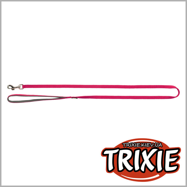ТРІКСІ Україна - Поводок для собак  Trixie 200011 "Premium", XS: 1.20м/10мм, фуксія