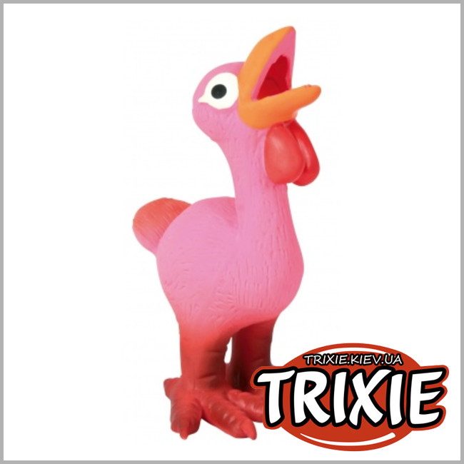 ТРИКСИ Украина - Игрушка для собак TRIXIE - Цыплёнок (Размер: 17см)