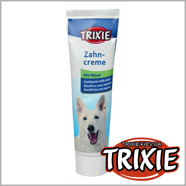ТРІКСІ Україна - Зубна паста +3 щітки Trixie Dental Hygiene Set (ароматом м'яти 100g)