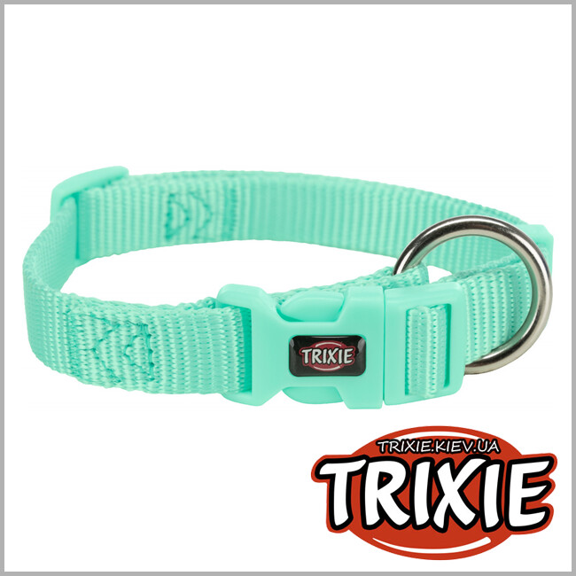 ТРИКСИ Украина - Ошейник Premium-TRIXIE нейлон (XS–S: 22–35см/10мм, мятный)