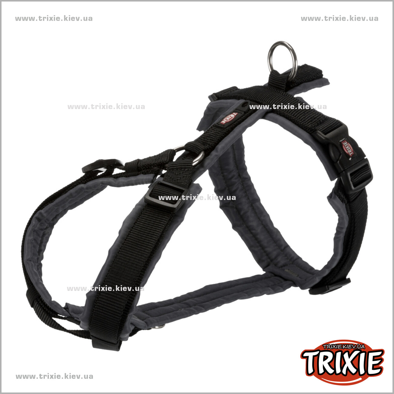 TX-1997201 Шлея Premium trekking-TRIXIE (M: 53–64см/20мм, черный