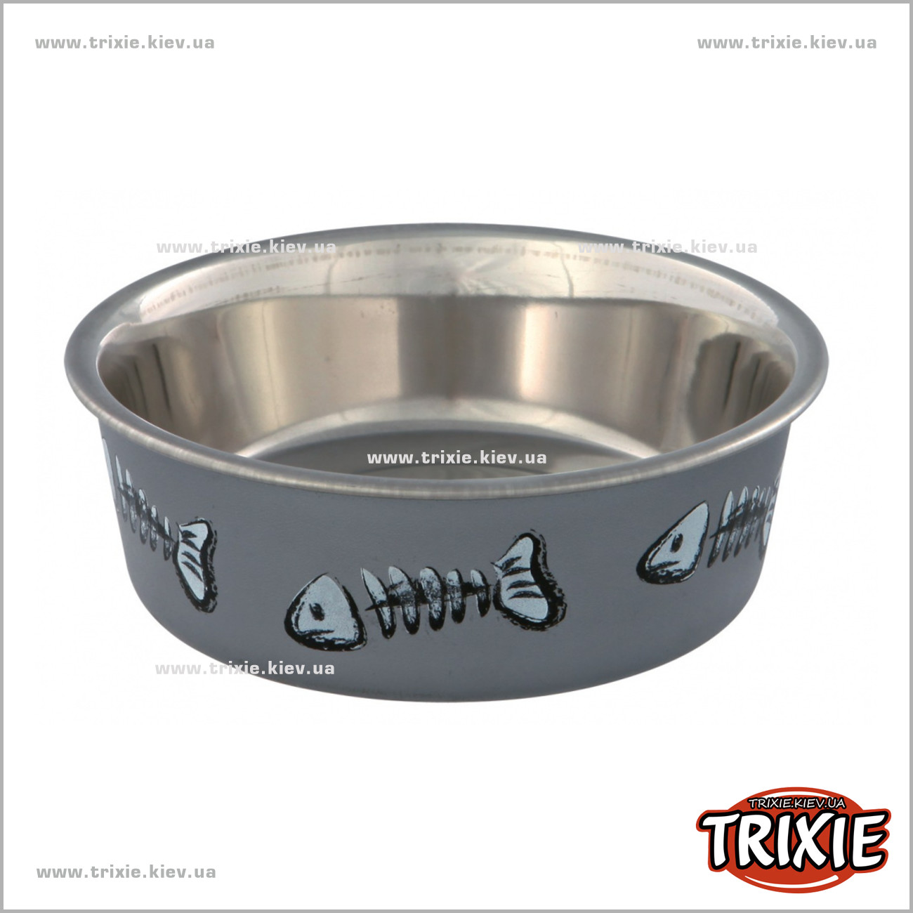 TX-25270 Миска металлическая нескользящая Trixie Stainless Steel